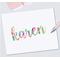 Pattern 9 name decal - pinks, greens, purples, and corals